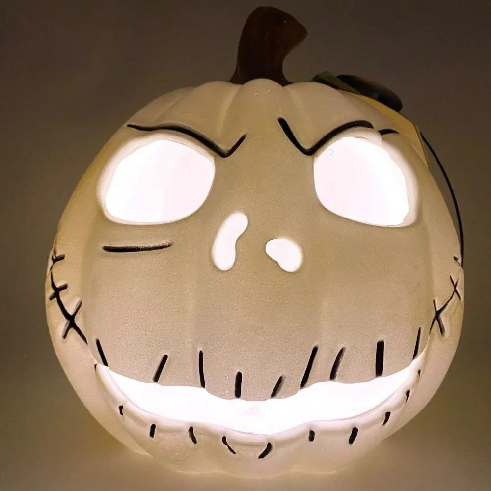 Disney Nightmare Before Christmas Jack Skellington Light Up Blow Mold Pumpkin
